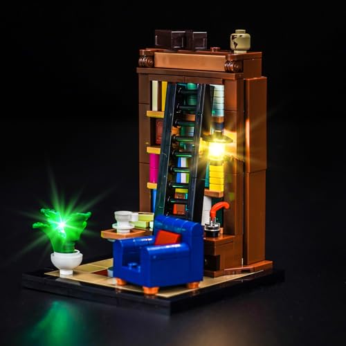 Hilighting Upgraded Led Light Kit Compatible with Lego Ideas Books are My Passion Building Set Lights Decoration Compatible with Lego 40698 Model Not Included - Image 1