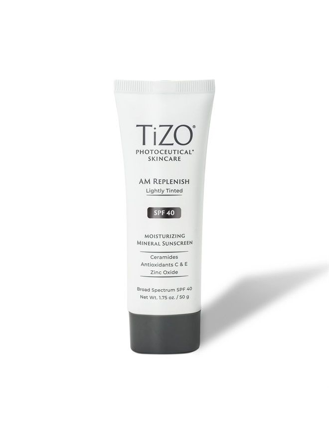 Tizo كريمات، جل، و لوشن Photoceutical AM Replenish بلون خفيف SPF 40، 1.75 أونصة سائلة - Image 1