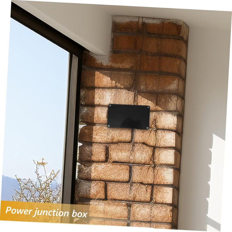 Operitacx 2Pcs Outdoor Electrical Junction Box ABS Plastic Dustproof Waterproof Cable Enclosure - Image 5