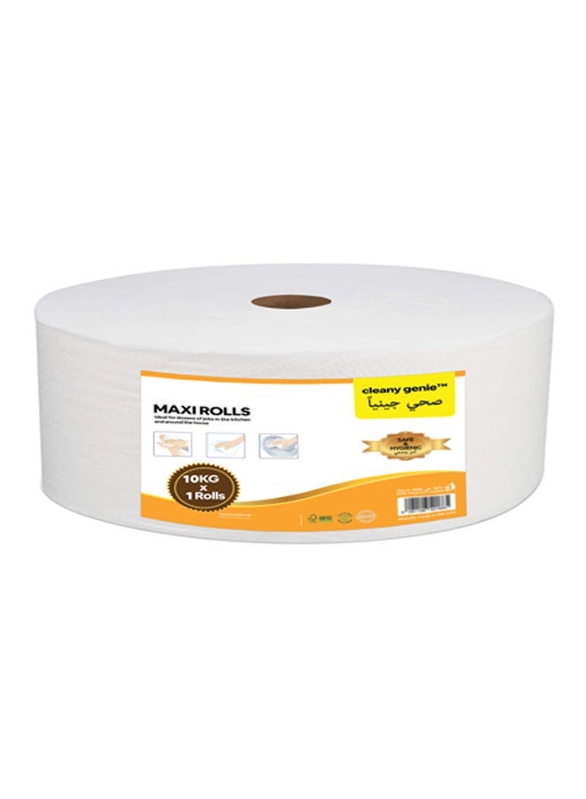 cleany genie Multi-Purpose Maxi Roll Embossed Tissue Paper - 2Ply 10kg - Image 1