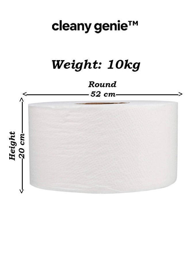 cleany genie - Multi-Purpose Maxi Roll Embossed Tissue Paper - 2Ply 10kg - Image 1