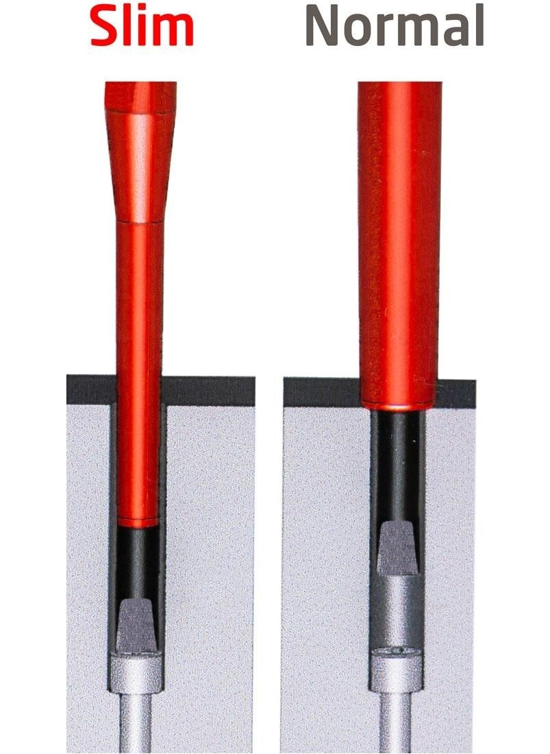 NAREX 834007 Slim Series Electrician Insulated Flat Screwdriver 6.5X150 mm  - Image 4
