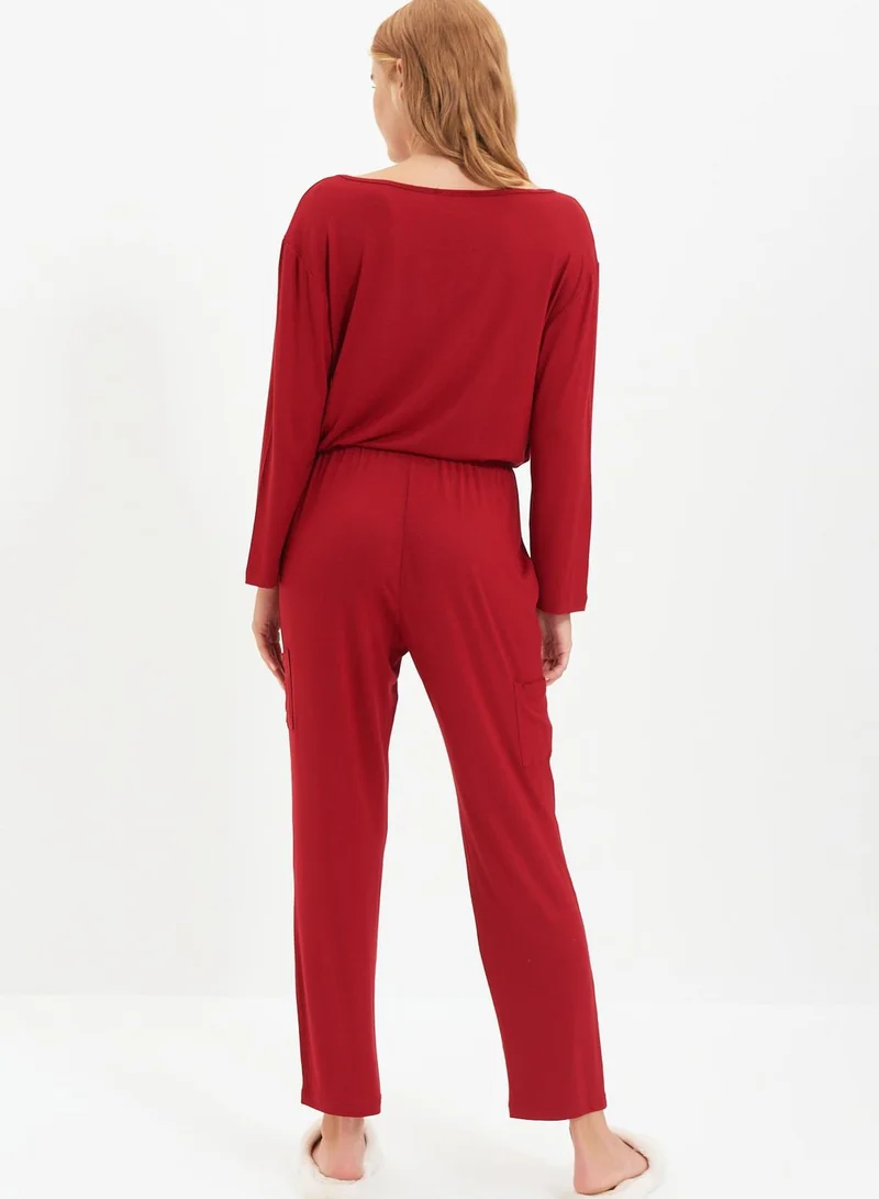 ترينديول طقم بيجاما محبوك