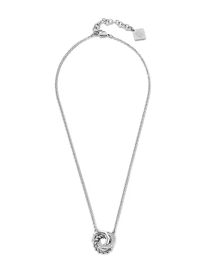 CERRUTI 1881 Emma Textured and Elegant Silver Necklace for Women