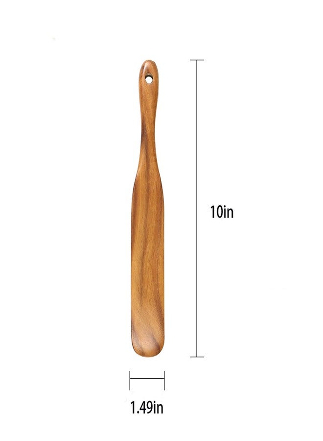 GZLT Sourdough Spatula,Spurtle for Sourdough Starter,Spurtles kitchen Tools Wooden - Image 5