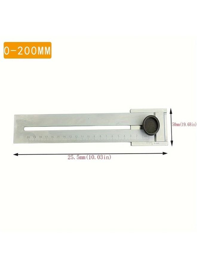Carbon Steel 200MM Precision Combination Square Ruler Manual Measuring Tool - Image 3