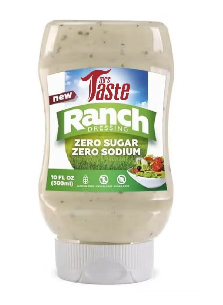 Mrs Taste Sugar Free Sauce, Zero Calories, Zero Sodium, Zero Sugar, High Fiber, Keto Friendly, Paleo Friendly  Sauces (Ranch)