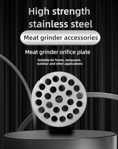 OUSTUE #12 Stainless Steel Meat Grinder Plate Discs Blades Compatible with FGA Food Chopper and Hobart, Cabelas, Weston, LEM, MTN Meat Grinders,Cutting Disks Heavy Duty (3 Big Hole Plate) - Image 3