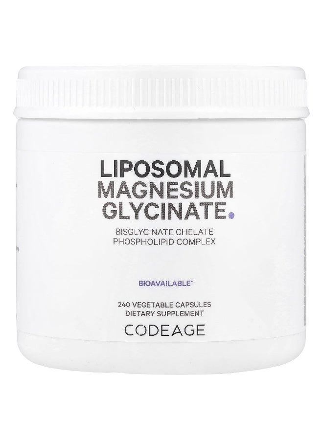 Codeage Codeage, Liposomal Magnesium Glycinate, 240 Vegetable Capsules  - Image 1