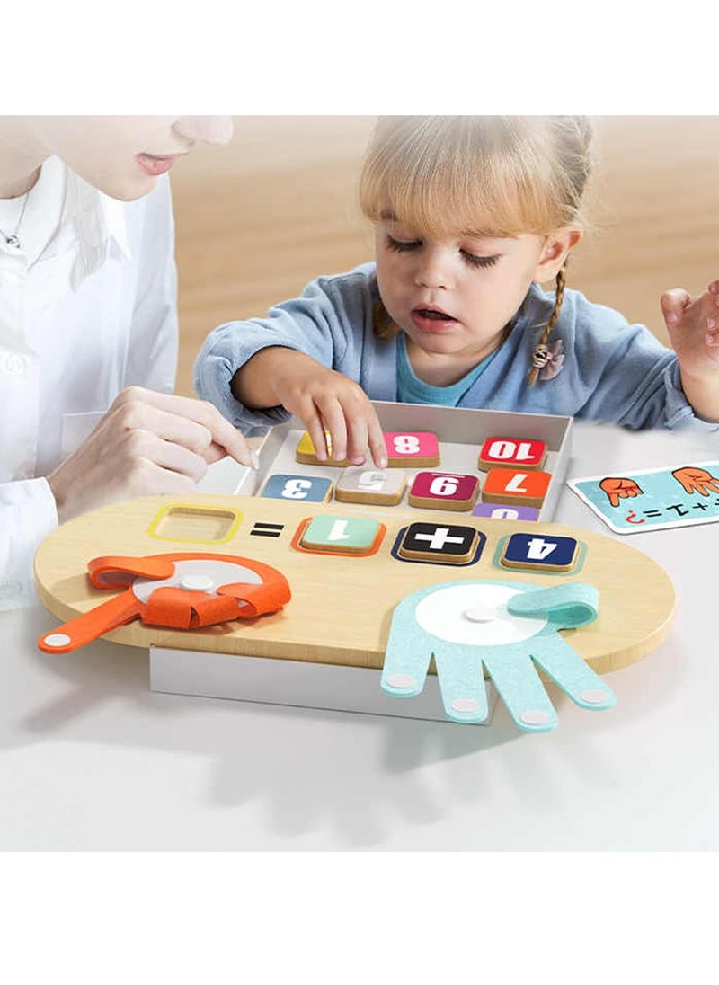 null - Educational Learning Number Toy, Kids Finger Counting Math Number Blocks, Safe And Durable Early Education Toy, Easy To Play Montessori Toys For Boys And Gurls, (1pc) - Image 1