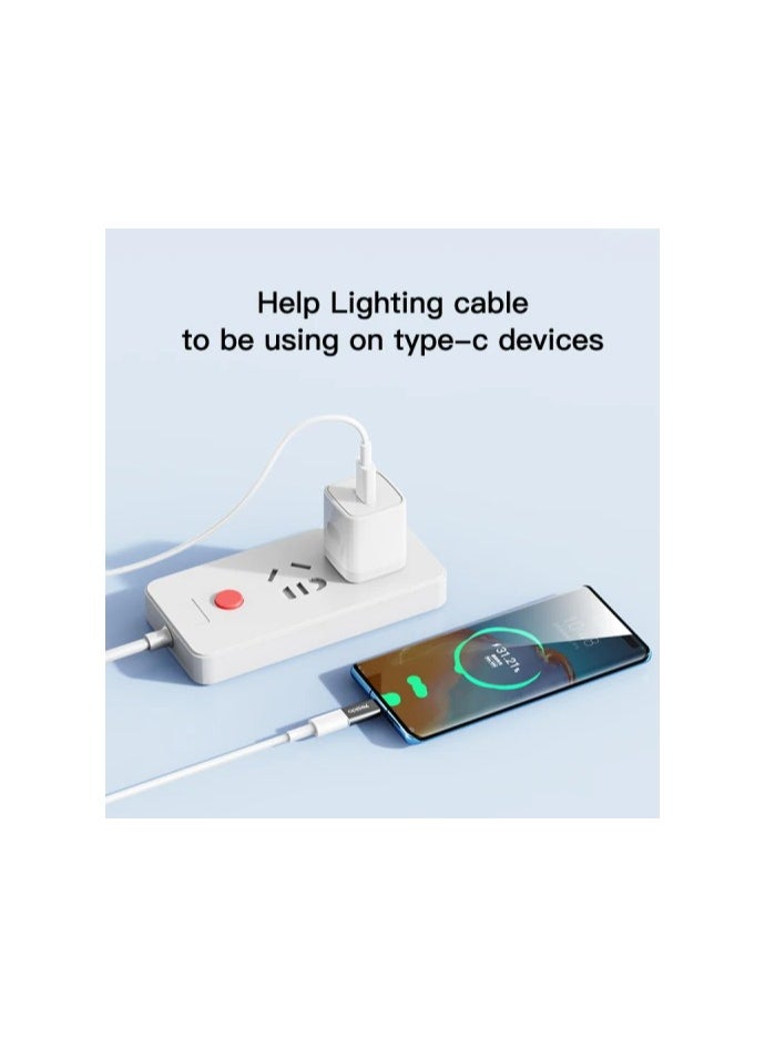 Yesido - Yesido GS22 Aluminum Alloy Fast Data Transfer Lightning to Type-C Adapter Support Type-c Devices Charge and sync - Image 1