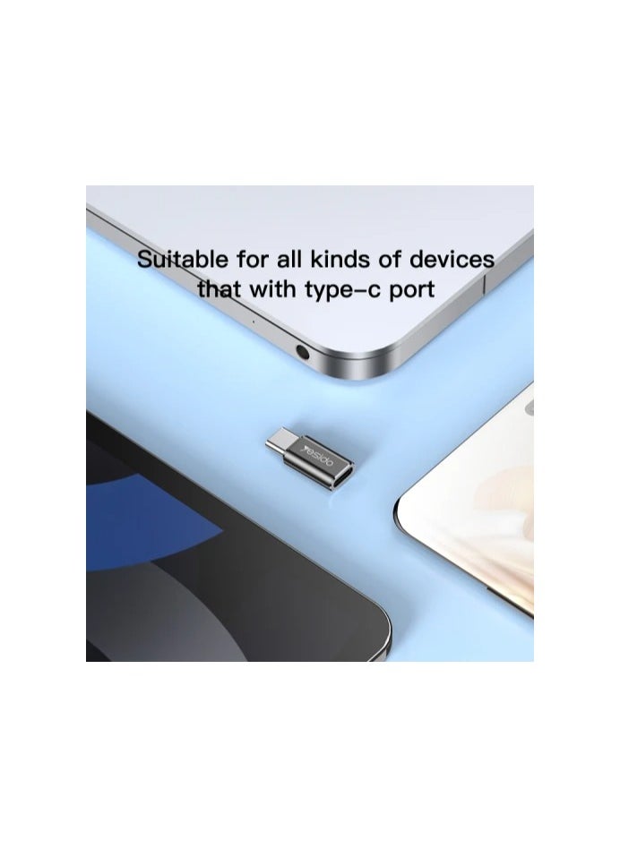 Yesido - Yesido GS22 Aluminum Alloy Fast Data Transfer Lightning to Type-C Adapter Support Type-c Devices Charge and sync - Image 1