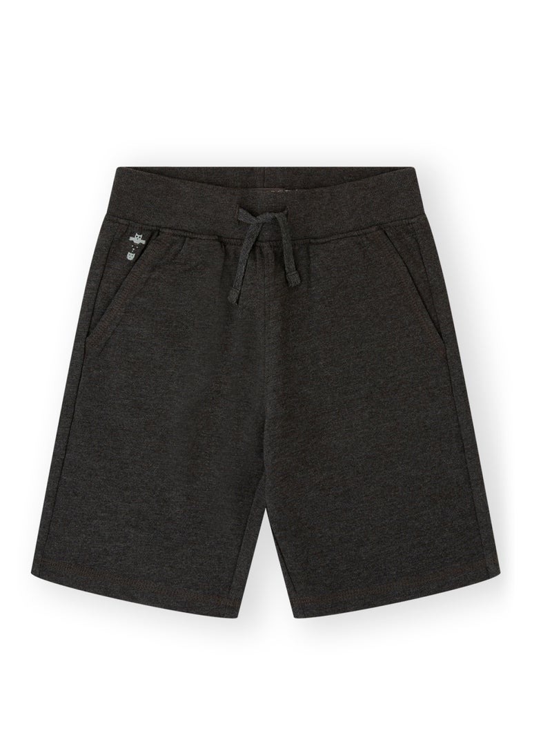 CANADA HOUSE Summer Comfort Dark Grey Cotton Casual Wear Shorts For Boys - Image 1