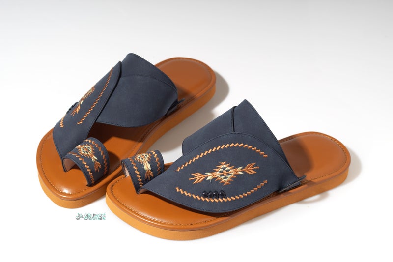 Zubairiya Naal | For Daily Wear, Eid and Occasions | Sandal | Najdi Blue | Saudi Arabian Eastern