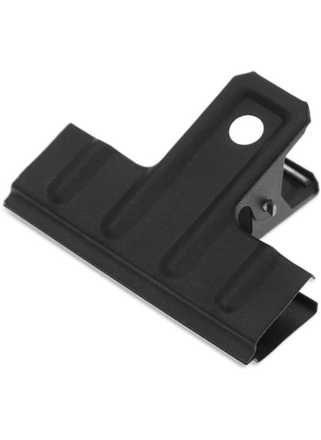 yongsheng Black Large Bull Clips Thickened, 10 Pcs 3 Inch Long Metal Binder Paper Clip Clamps for Office Kitchen, Drawing Board, Art Crafts (75 mm)  - Image 1