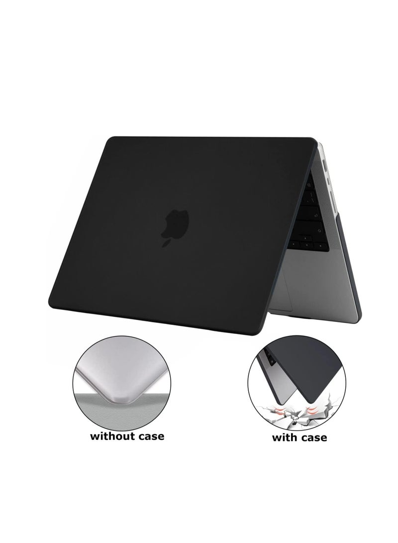 Plastic Hard Shell Case Compatible with MacBook Pro 14 inch Case 2025 2024 2023 2022 2021 M4 A3112 A3185 A3401 M3 A2918 A2992 M2 A2779 M1 A2442,Frosted Black  - Image 3
