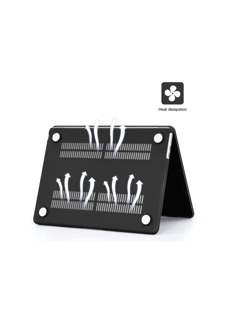 Plastic Hard Shell Case Compatible with MacBook Pro 14 inch Case 2025 2024 2023 2022 2021 M4 A3112 A3185 A3401 M3 A2918 A2992 M2 A2779 M1 A2442,Frosted Black  - Image 4