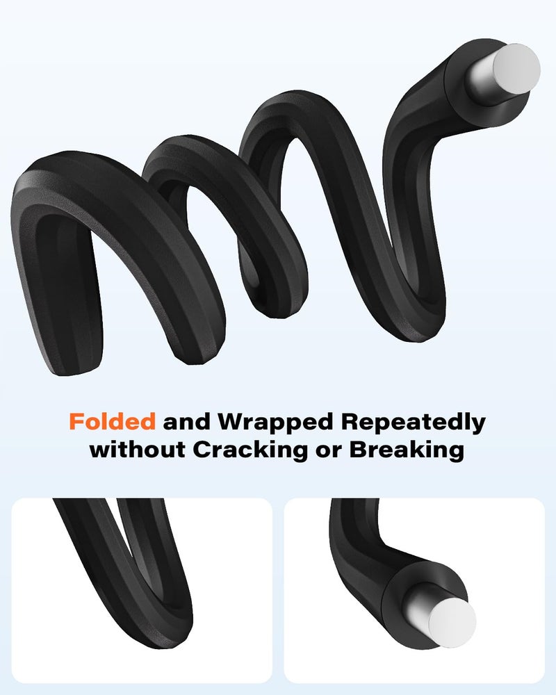 A2C Flexible Phone Holder for Treadmill, Peloton, Stroller, Shopping Cart, Desk, Portable Gooseneck 16.5â€ Long Arm Phone Mount for 4.7â€-6.9" Smartphones - Image 4