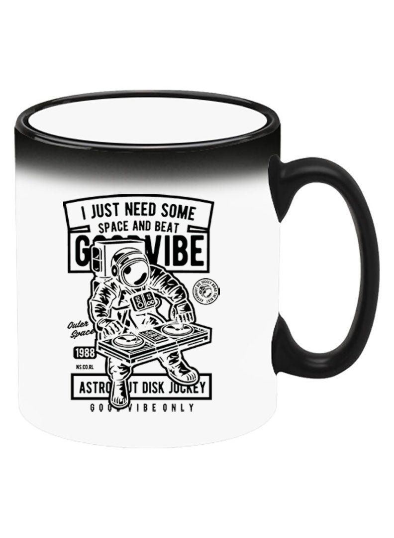 Theodor Color Changing Heat Sensitive Ceramic Mug, Image Revealed When HOT Liquid is Added! Good vibe - Image 2