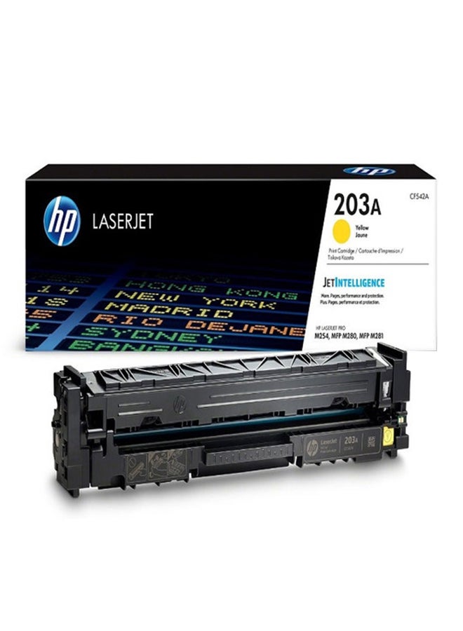 HP خرطوشة مسحوق الحبر لطابعة ليزر جيت 203A أصفر - Image 2