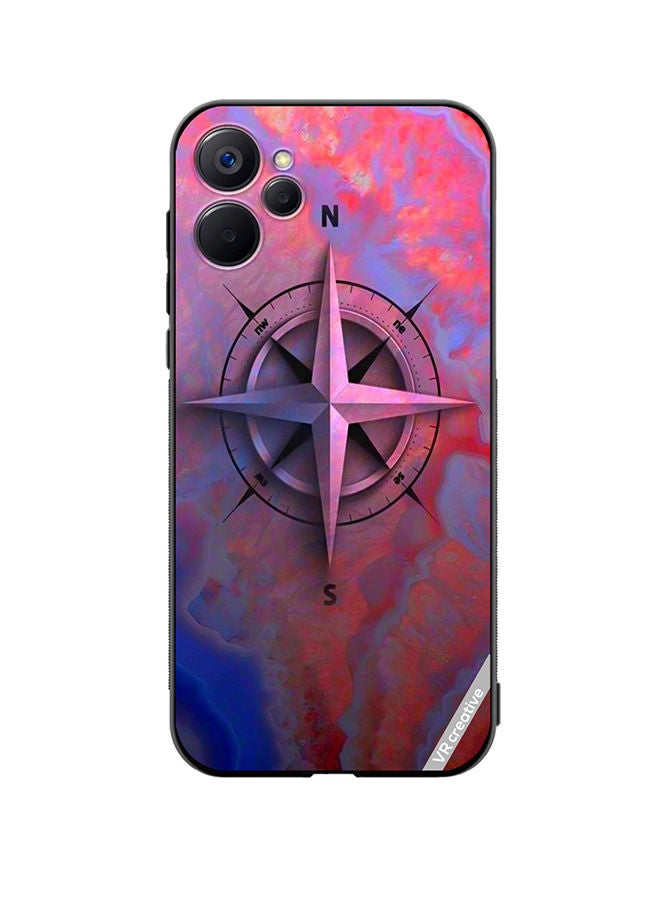 VR CREATIVE Protective Case Cover For Realme 9i 5G Compas Design Multicolour - Image 1