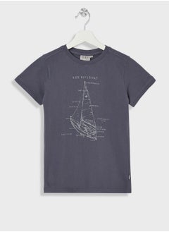 Wheat Teen Sailboat T-Shirt  - Image 1
