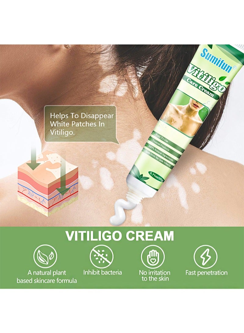 Sumifun Vitiligo Care Cream For White Spots On Skin，Gentle and Non-irritating，Regulating & Improve Skin Pigmentation，Reduces White Spots on Skin (20g)  - Image 3