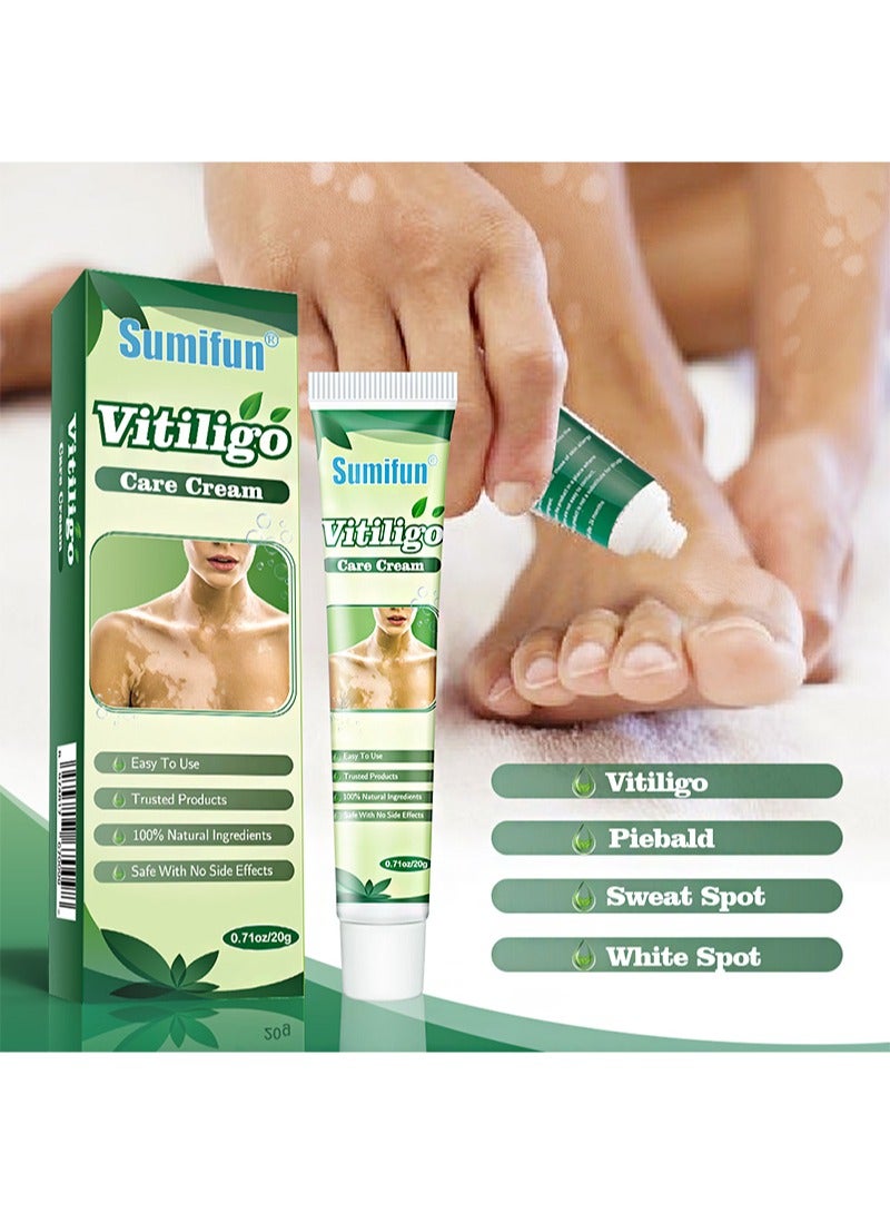 Sumifun Vitiligo Care Cream For White Spots On Skin，Gentle and Non-irritating，Regulating & Improve Skin Pigmentation，Reduces White Spots on Skin (20g)  - Image 5
