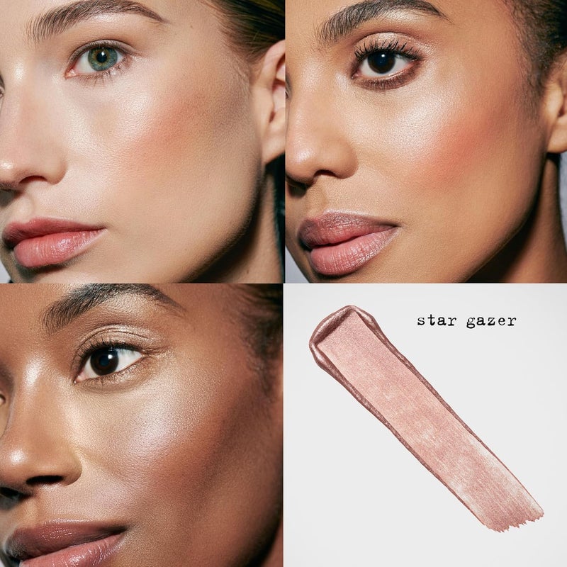 stila ستلا كوزمتيكس هايفنز هيو هايدرو لومي ناتور ستار غازر هايلايتر شفاف قابل للبناء مع سكوالان مرطب وصبار ومضادات الأكسدة لتوهج مشع من الداخل - Image 5