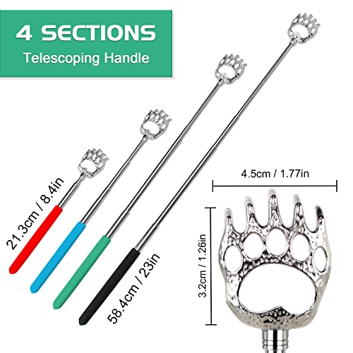 HOFASON 6 Pack Back Scratcher Fathers Day Dad Gifts, White Elephant Gifts for Adults, Stocking Stuffers for Men Women Teens, Prizes for Adults (Muti) - Image 2