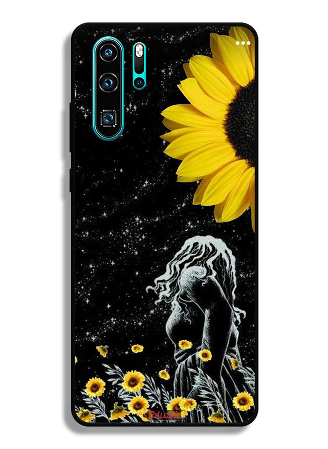 Tolwak - Huawei P30 Pro Protective Case Cover Girl Look At Moon Art - Image 1
