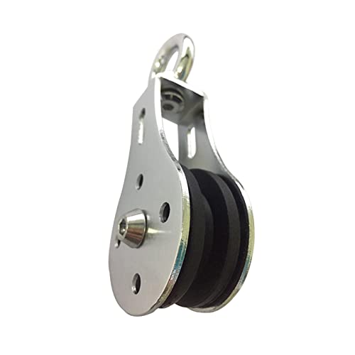 ZHEN Lifting Pulley System for Gym, 360 Degree Rotation Quiet Pulley, Steel Cable Rope Lifting Pulley Block, Load Bearing 661lbs (1 Pcs) - Image 1