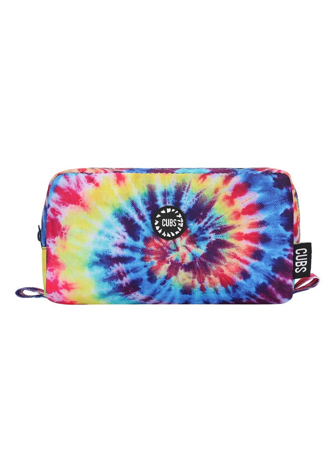 CUBS Tie Dyed Waterproof Pencil Case Pouch With Zip Closure - Image 1