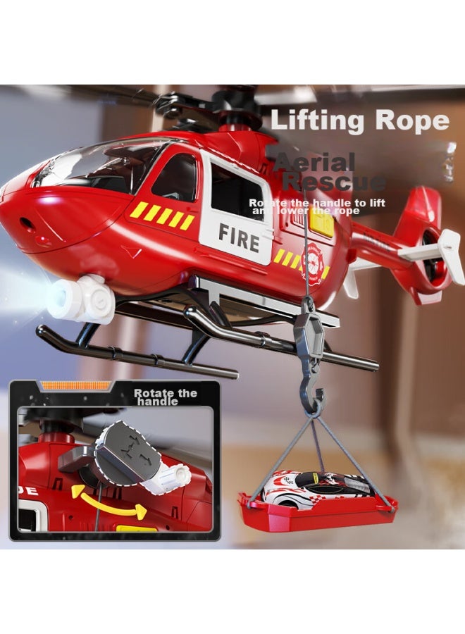 Xst Children's Toy Large Helicopter, Inertia Simulation Passenger Aircraft Model, Boys' Fire Rescue Helicopter, Birthday Gift - Image 3