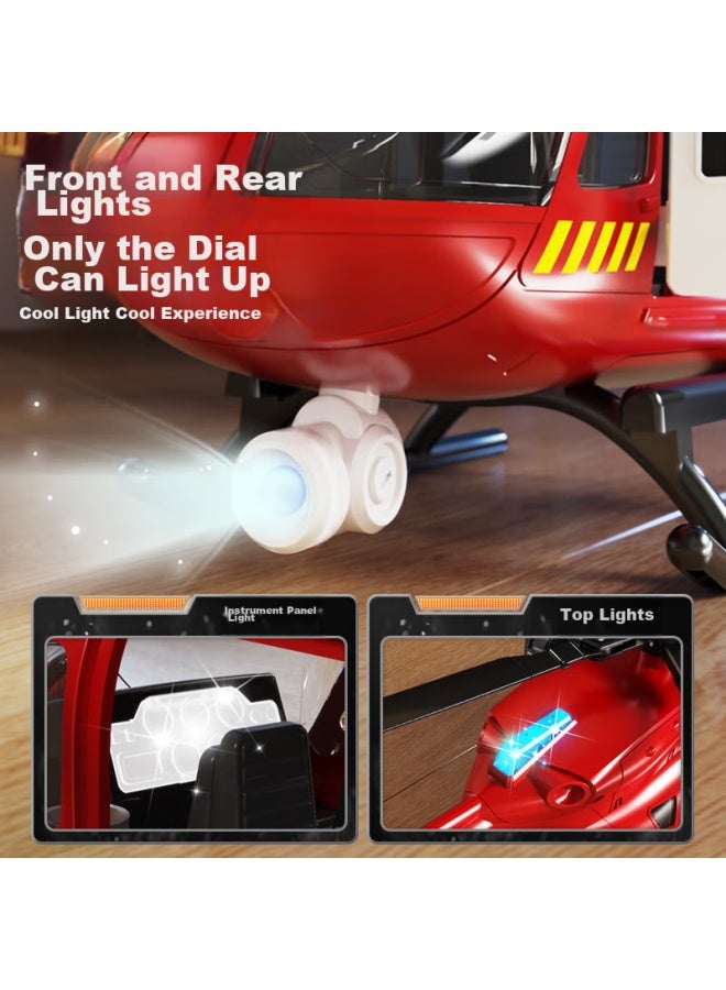Xst Children's Toy Large Helicopter, Inertia Simulation Passenger Aircraft Model, Boys' Fire Rescue Helicopter, Birthday Gift - Image 4