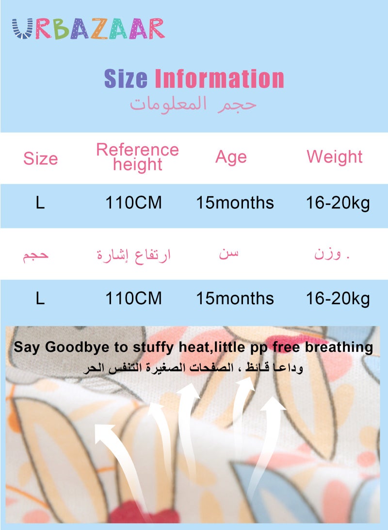 URbazaar 8PCS Baby Potty Training Pants, Breathable Potty Training Underwear, Toddler Learning Training Pants for Girls & Boys 6 Layers Strong Absorbent Cotton Training Underwear  - Image 4