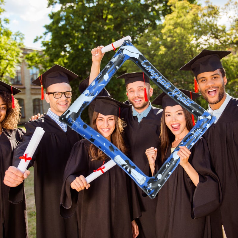 Congrats Grad Inflatable Photo Frame Selfie Picture Frame Graduation Photo Booth Prop - Image 4