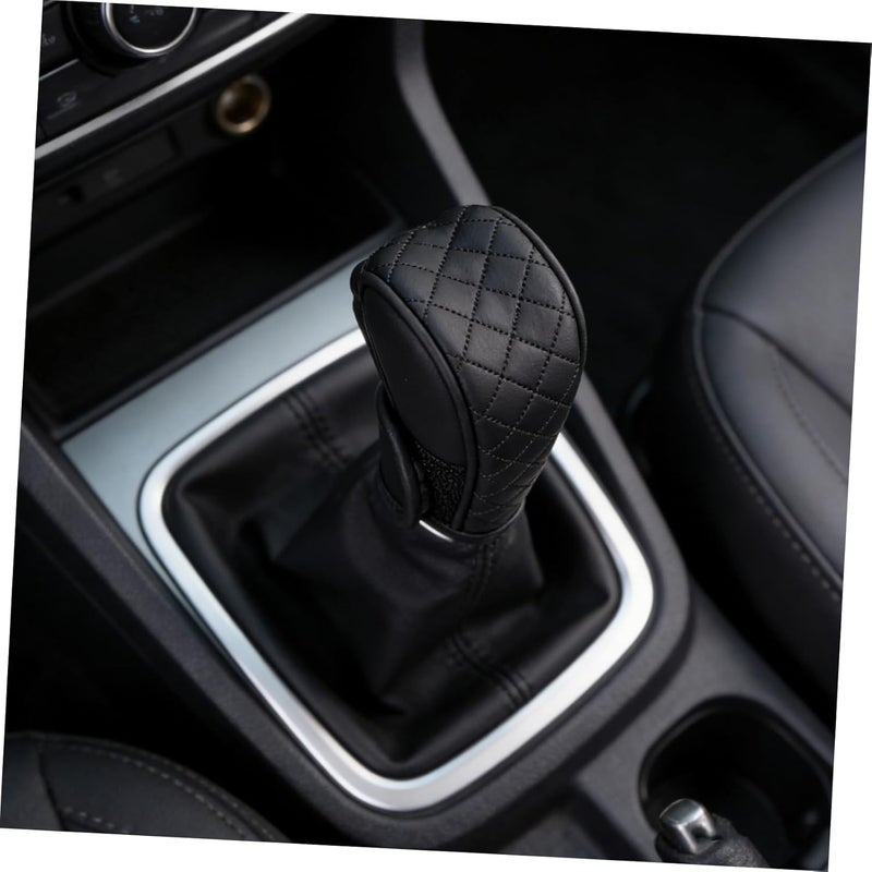 Gulf climate fit Cabilock Universal Genuine Material Gear Shift Cover Anti-Slip Gear Knob Wrap for Automatic and Manual Cars SUV Shifter Handle Protector Dark Interior Accessory for Commute Travel Multiple local stock source Global trendy simple build Multi-goal comprehensive design Low dust buildup Trendy versatile build Easy assemble All storage space compatible Natural tone color options Rack friendly Post-order arranged dispatch In-house warehouse packing Market diverse application fit Yearly optimized delivery route Moisture proof Anti slip Various color options Easy hand assemble compatible Batch consistent craftsmanship Certified stocked merchandise Climate adapted delivery plan All climate suitability Single & bulk use compatible Dust tight seal Detachable clean - Image 5