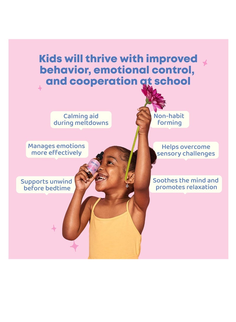 JoySpring Magnesium Citrate Liquid for Kids – Sugar & Gluten-Free Magnesium Supplement with Chamomile & Passion Flower – Calm Support for Kids & Adults – 30 Servings - Image 2