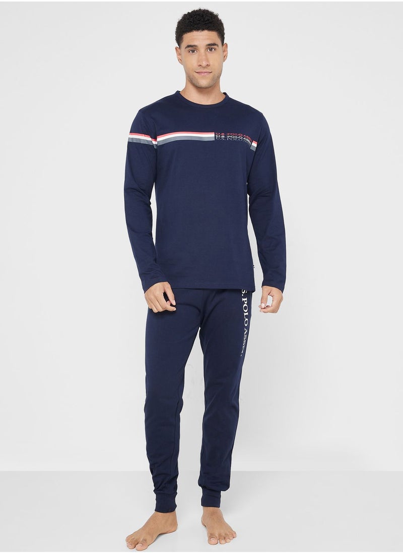 U.S. Polo Assn. - Crew Neck T-Shirt Pyjama Set - Image 1