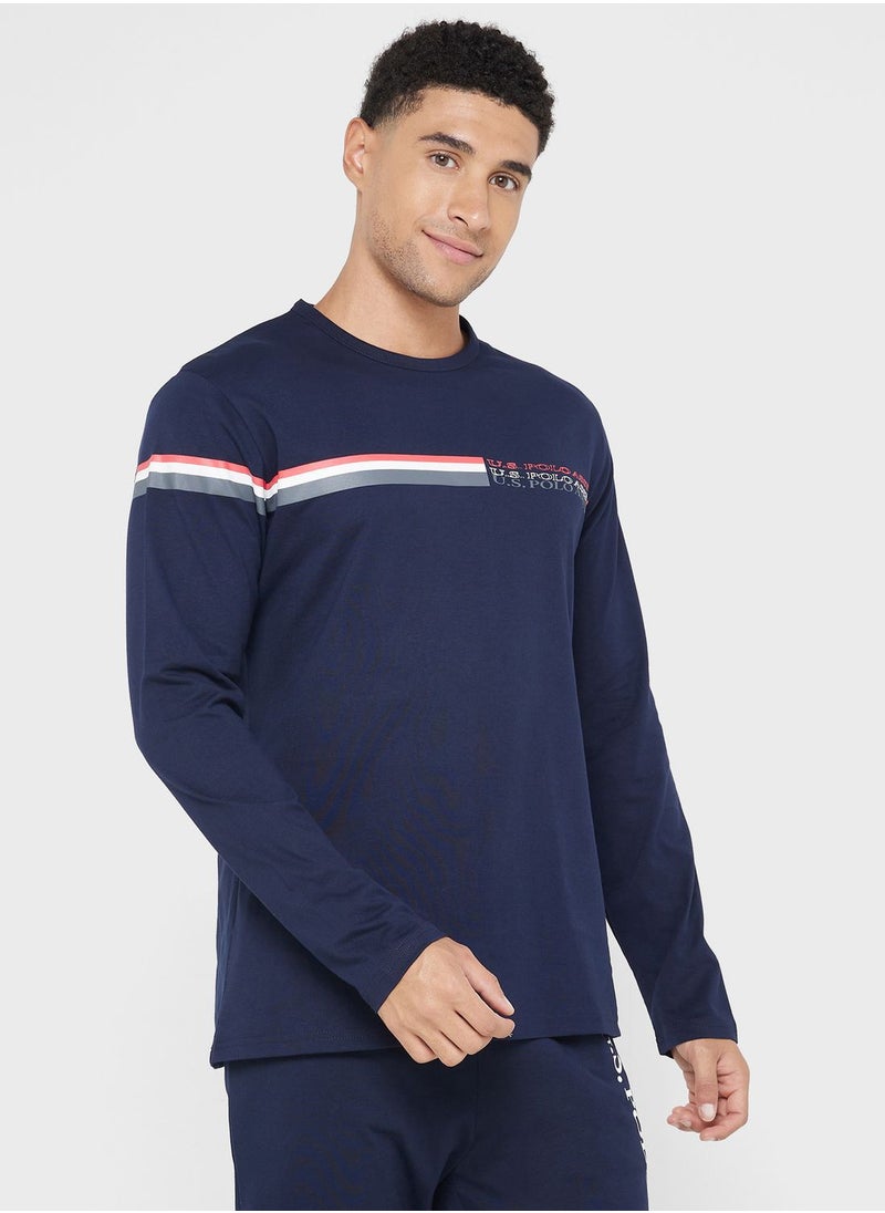U.S. Polo Assn. - Crew Neck T-Shirt Pyjama Set - Image 1