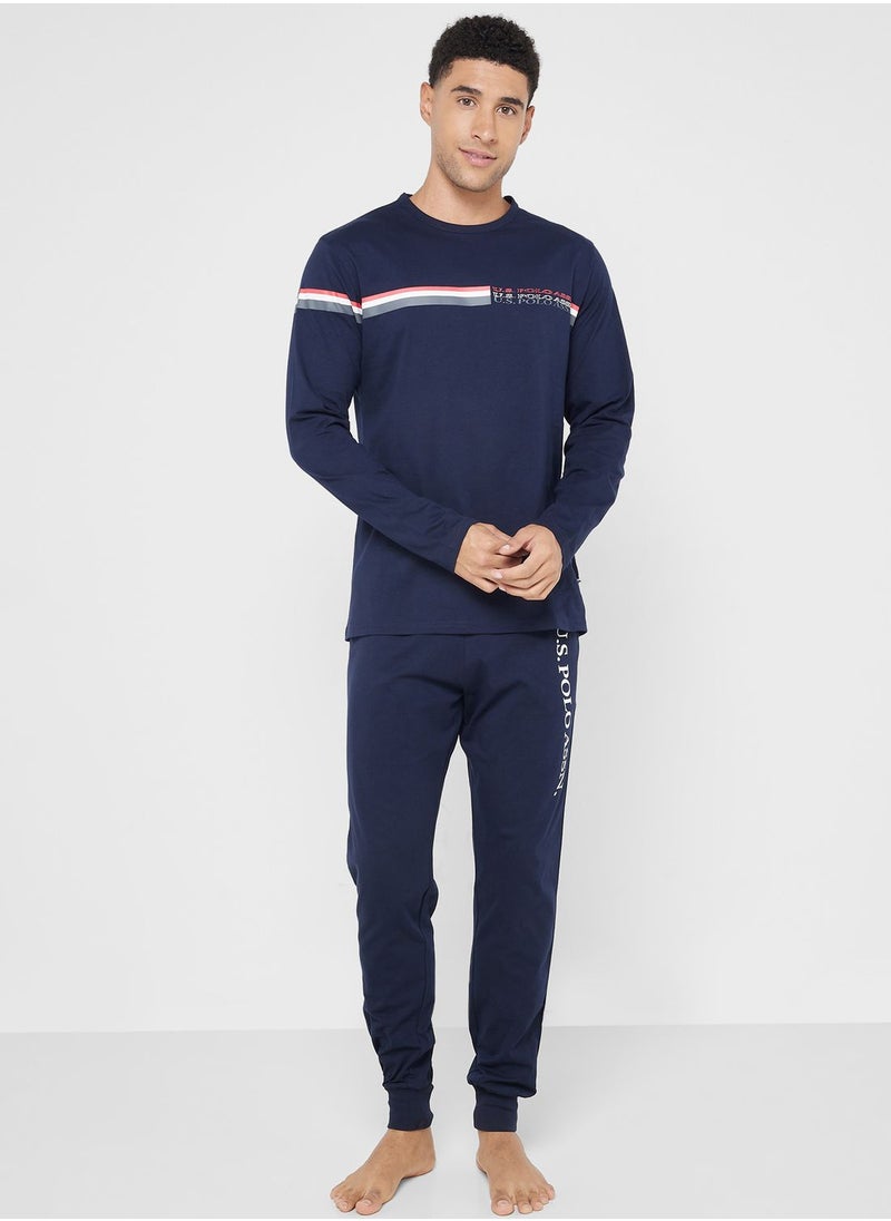 U.S. Polo Assn. - Crew Neck T-Shirt Pyjama Set - Image 1