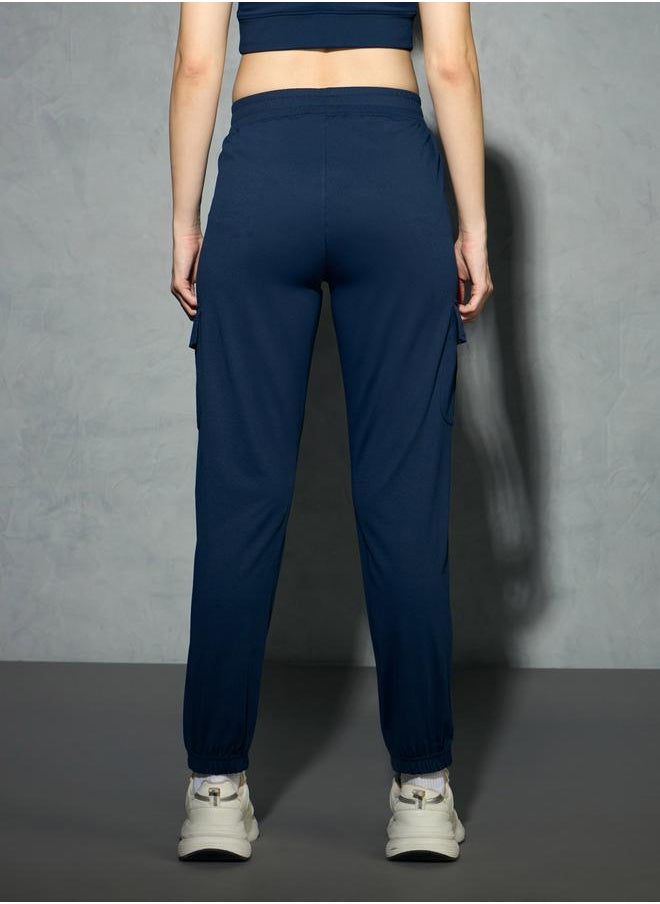 Technosport - Logo Print 4-Way Stretch Joggers by Styli - Image 1