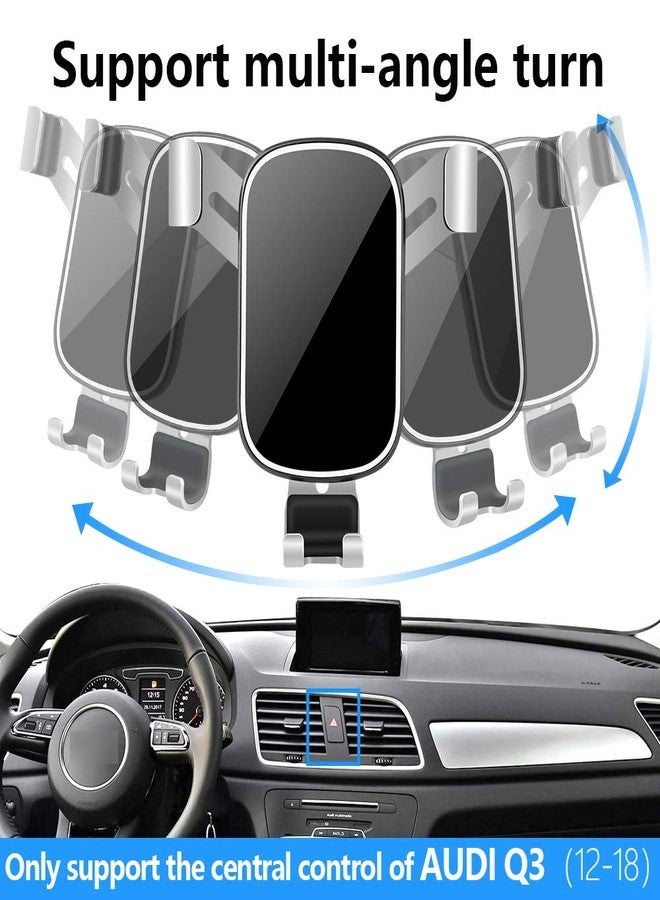 musttrue LUNQIN Car Phone Holder for Audi Q3 2012 2013 2014 2015 2016 2017 2018 Auto Interior Accessories Best Phones Mount Cell Cellphone Mobile Cradle Charging Navigation Bracket Screen Air Vent Accessory - Image 5
