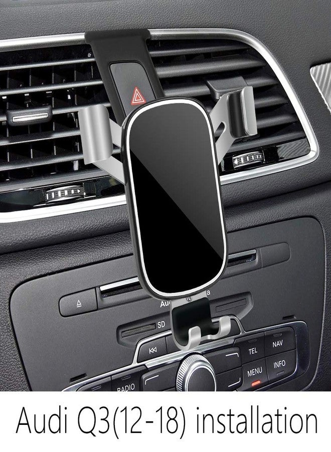 musttrue LUNQIN Car Phone Holder for Audi Q3 2012 2013 2014 2015 2016 2017 2018 Auto Interior Accessories Best Phones Mount Cell Cellphone Mobile Cradle Charging Navigation Bracket Screen Air Vent Accessory - Image 2