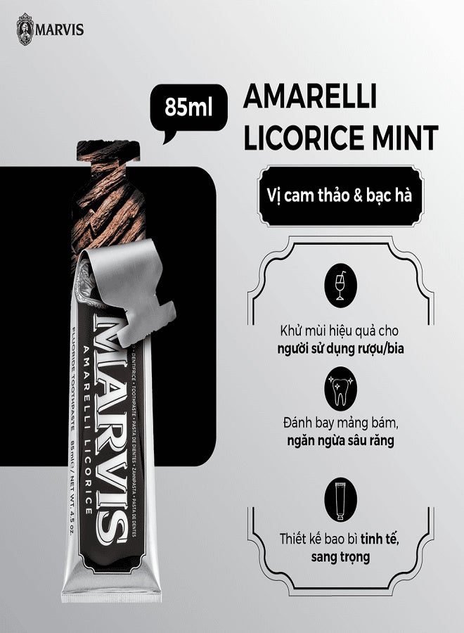 Marvis Amarelli Licorice Toothpaste - 85mle - Image 4