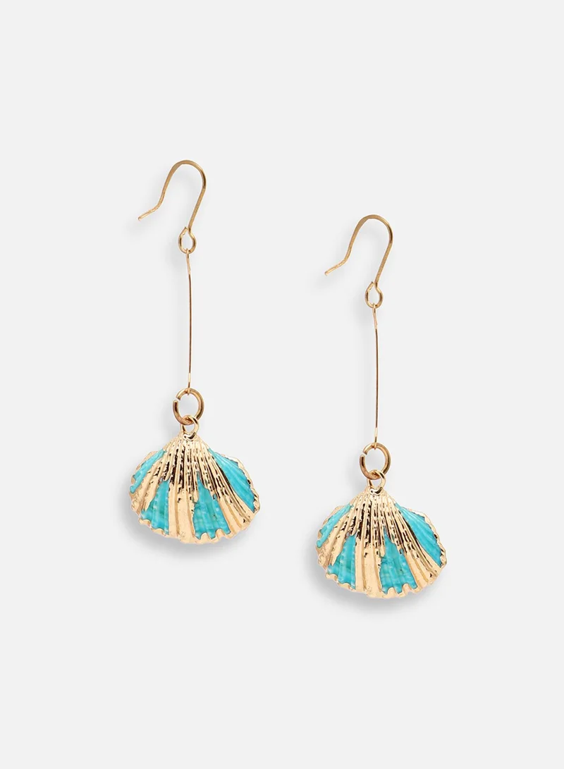 سوهي حلق مصمم للحفلات مطلي بالذهب