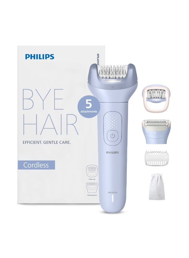 Philips Epilator Series 8000 Cordless Epilator Wet And Dry,Bre709/00 blue - Image 1