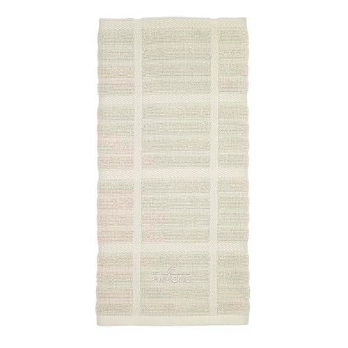 All-Clad Solid Kitchen Towel: Highly Absorbent, Super Soft Long Lasting - 100% Cotton, 17"x30" Tea Towel for Cleaning & Drying Dishes, Pans, Glassware, or Countertops, (1-Pack), Almond - Image 1