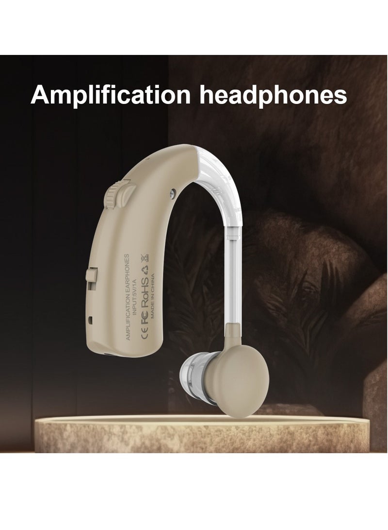 general Hearing aid amplification auxiliary listening earphones ear-hook rechargeable elderly deaf and hard of hearing - Image 2